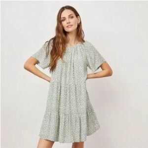 Rails Women Clarissa Green Garden Tiered Ditsy Floral Dress Small Boho Beach